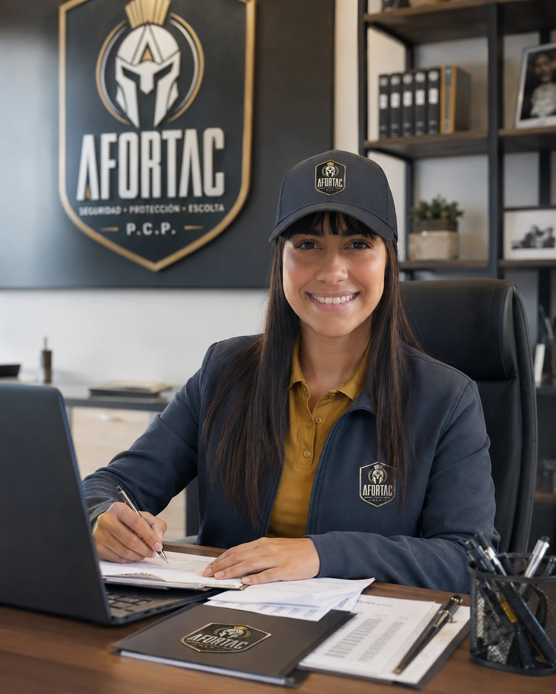 Personal administrativo AFORTAC en oficina